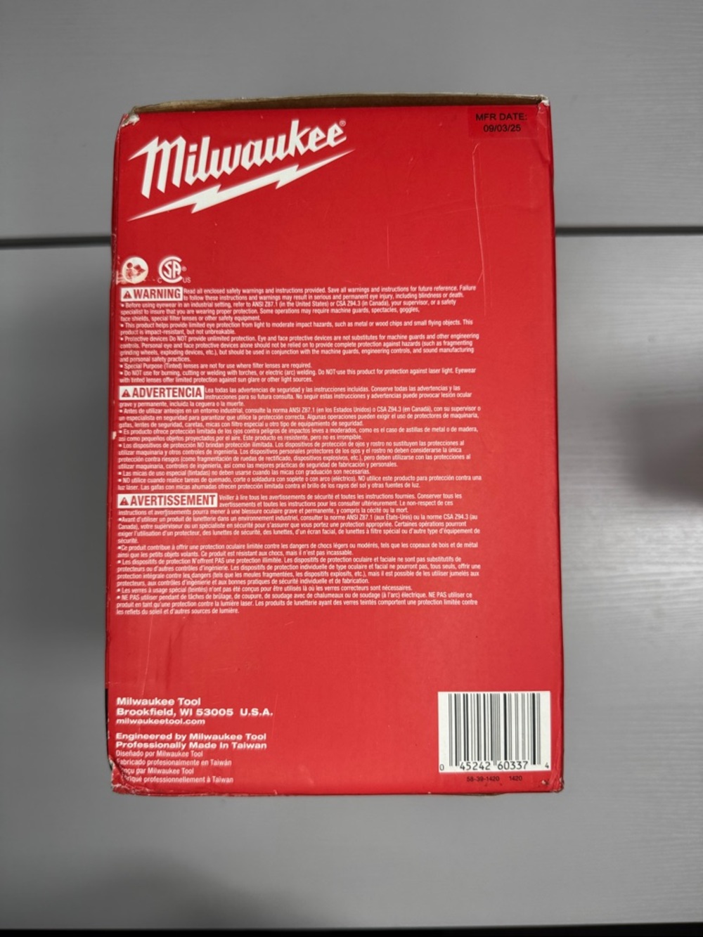 Milwaukee BOLT Full Face Shield Clear 48-73-1420 Hard Hat Visor Safety NIB - Picture 4 of 5